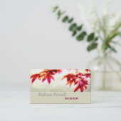 メープル日本の自然アーカスタムト両面 名刺 (スタンド正面)