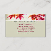 メープル日本の自然アーカスタムト両面 名刺 (裏面)