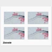 メープル日本の 長方形シール (シート)