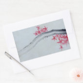 メープル日本の 長方形シール (封筒)