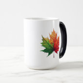 メープル秋リーフ大型モーフィング モーフィングマグカップ (正面右)