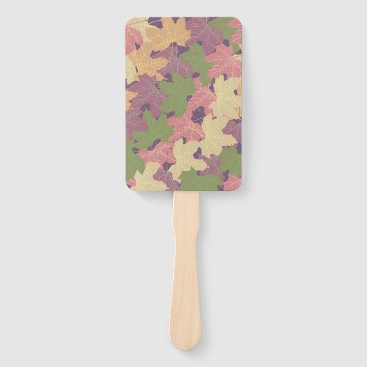 メープル落ちた葉ズ幸せ秋 ハンドファン (正面)