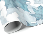 メープル葉の。水彩模様 ラッピングペーパー (ロールコーナー)