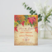 メープル葉ウェディングデイトを保存秋秋 セーブザデート (スタンド正面)