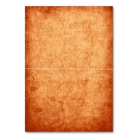 メープル葉オレンジ秋の結婚式折り曲げ座席表 テーブルナンバー (裏面)