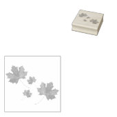 メープル葉ゴムスタンプ ラバースタンプ (押印)