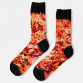 メープル葉ズクルーソックス ソックス (左)