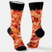 メープル葉ズクルーソックス ソックス (傾斜あり)