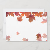 メープル葉ズビジネス会社クライアント感謝祭 シーズンカード (裏面)