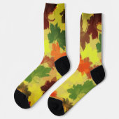 メープル葉ズ秋 ソックス (左)