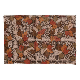 メープル葉ズ4本指の花柄 枕カバー