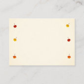 メープル葉ハートが日付エンクロージャカードを保存 エンクロージャーカード (裏面)