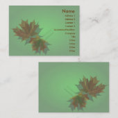 メープル葉プロファイルカード 名刺 (正面/裏面)