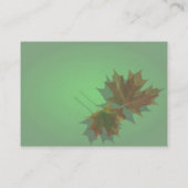 メープル葉プロファイルカード 名刺 (裏面)