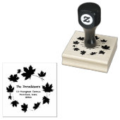 メープル葉差出人住所、スタンプ ラバースタンプ (押印)