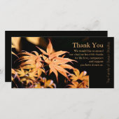 メープル葉悔やみや弔慰3ホテルサンキューノートカード サンキューカード (正面/裏面)