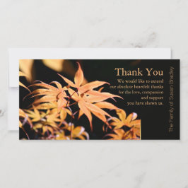 メープル葉悔やみや弔慰3ホテルサンキューノートカード サンキューカード