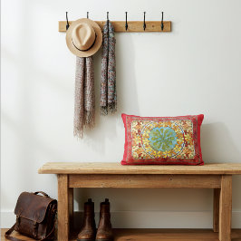 メープル葉抽象芸術パターンAlphonseミュシャ アクセントクッション