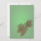 メープル葉招待状 招待状 (裏面)