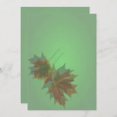 メープル葉招待状 招待状 (正面/裏面)