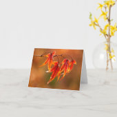 メープル葉日本の カード (黄色い花)