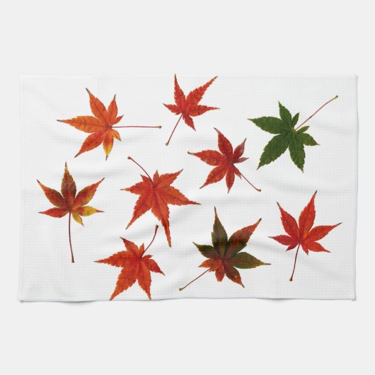メープル葉日本の キッチンタオル (横)