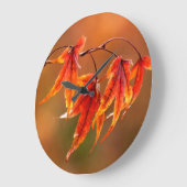 メープル葉日本の ラージ壁時計 (傾斜)