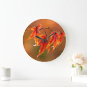 メープル葉日本の ラージ壁時計 (ホーム)