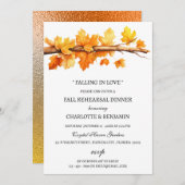 メープル葉秋秋テーマリハーサルディナー 招待状 (正面/裏面)