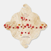 メープル葉素朴秋の結婚式お願いボックス フェイバーボックス (折り畳みなし)