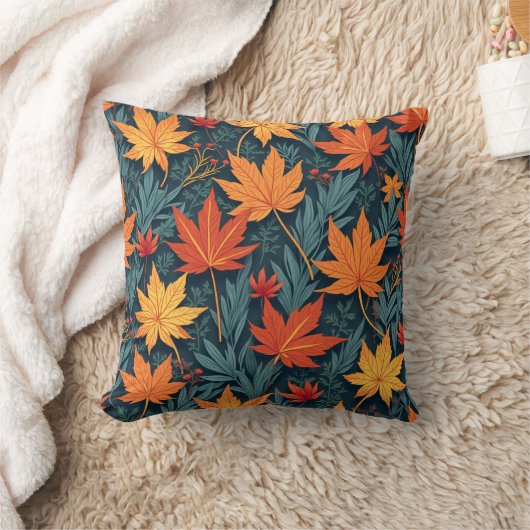 メープル葉 クッション (ブランケット)