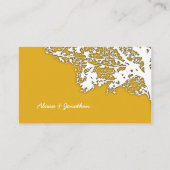 メープル金ゴールド、離れ2つの空白の結婚座席表 プレイスカード (裏面)