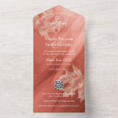 メープル離れアントラコッタグラデーションQRコード オールインワン招待状 (内側)