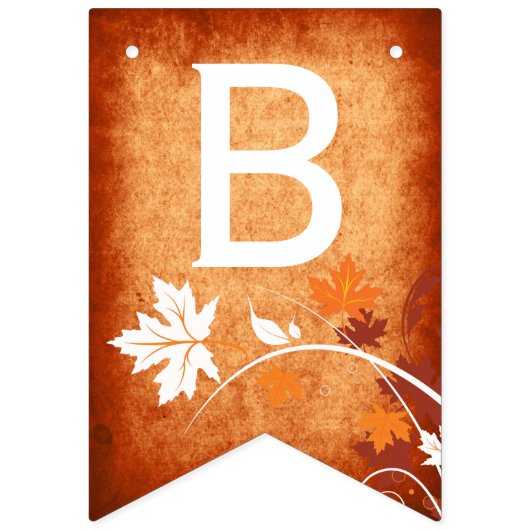 メープル離れオレンジュ秋結婚のブライダルシャワー バンティングフラッグ (第2の旗)