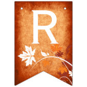 メープル離れオレンジュ秋結婚のブライダルシャワー バンティングフラッグ (第3の旗)