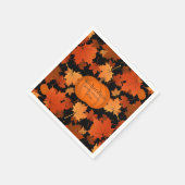 メープル離れカラフルパンプキン秋ファミリー懇親会 スタンダードカクテルナプキン (角)