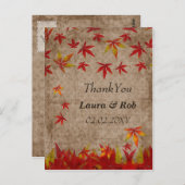 メープル離れカーサンキュードの落下 ポストカード (正面/裏面)