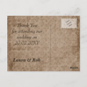 メープル離れカーサンキュードの落下 ポストカード (裏面)