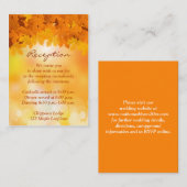 メープル離れスの秋の豪華エンクロージャカード エンクロージャーカード (正面/裏面)