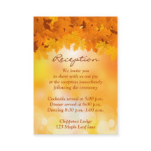 メープル離れスの秋の豪華エンクロージャカード