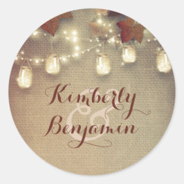 メープル離れズと素朴メイスン・ジャー・ラ結婚イツ ラウンドシール