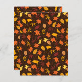 メープル離れ型Pattern-45947 ポストカード (正面/裏面)