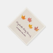 メープル離れ秋ベビーシャワー スタンダードカクテルナプキン (角)