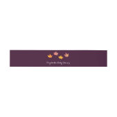 メープル離れ秋ベビーシャワー 招待状ベリーバンド (フラット)