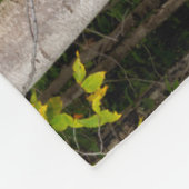 メープル&ホワイト樺の木 |ホワイトマウンテンズ, NH フリースブランケット (角)