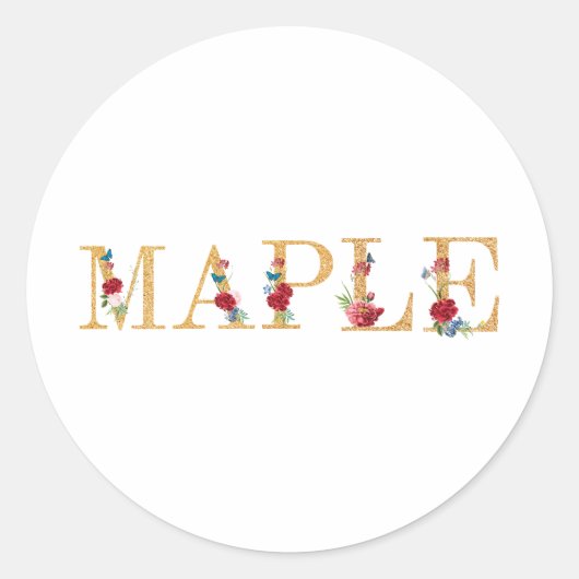 メープル ラウンドシール (正面)