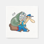 メーマン運ズの大きな袋の紙ナプキン スタンダードカクテルナプキン (正面)