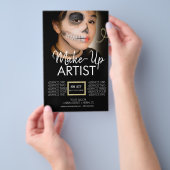 メーモダンクアップアーティスト体アート顔絵画ズ チラシ (ハンドル)