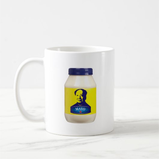 メーヨー-新しく中国のなマヨネーズ コーヒーマグカップ (左)