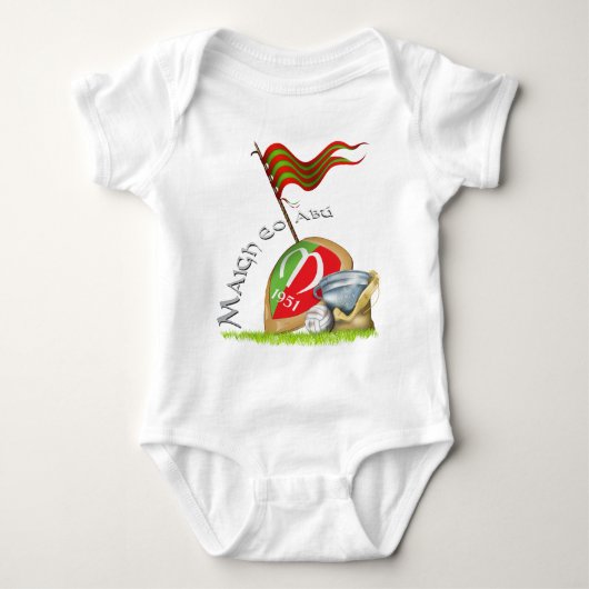 メーヨーGAAのフットボール・チーム1951年 ベビーボディスーツ (正面)